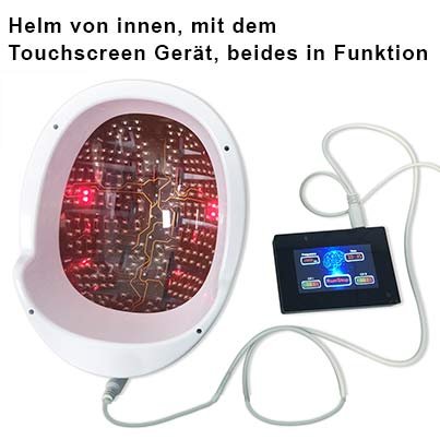 Photo Bio Modulation Helm für das Gehirn innen